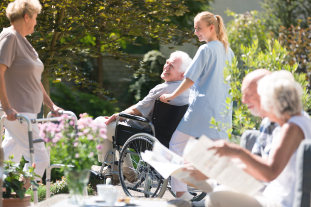 Who is a geriatric nursing home suitable for?